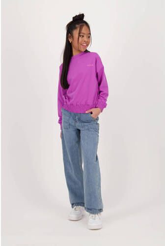 Raizzed top Bodi paars Meisjes Stretchkatoen Ronde hals Effen 128 - Foto 2