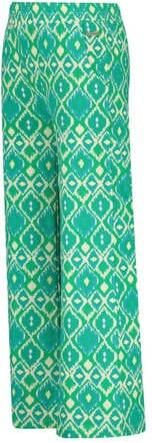 Raizzed wide leg broek Teske met all over print fel mintgroen zachtgeel Meisjes Katoen 128 - Foto 2