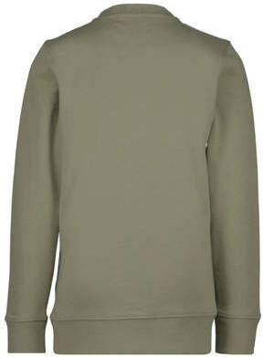 Raizzed sweater Concord armygroen Effen 116 | Sweater van