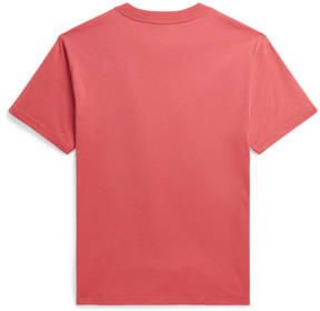 Polo Ralph Lauren T-shirt met printopdruk Rood Jongens Katoen Ronde hals 140 152