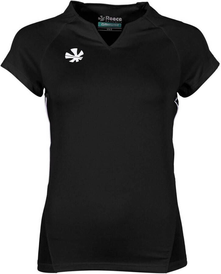 Reece Australia sportshirt Rise zwart Sport t-shirt Meisjes Gerecycled polyester V-hals 128