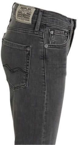 Replay skinny jeans black denim Zwart Effen 116 | Jeans van