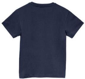 Replay T-shirt met printopdruk donkerblauw Jongens Katoen Ronde hals Printopdruk 128