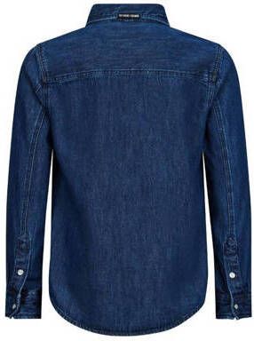 Retour Jeans overhemd Wouter jeansblauw Jongens Katoen Klassieke kraag 104