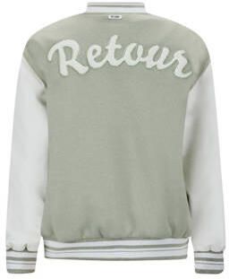 Retour Jeans bomberjack zomer Annecy pistache ecru Jas Groen Meisjes Polyester Ronde hals 122 128