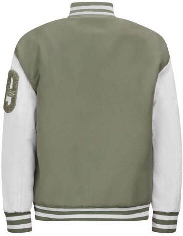 Retour Jeans bomberjack zomer Matteo groen offwhite Jas Jongens Polyester Ronde hals 134 140