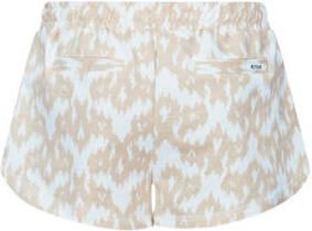 Retour Jeans casual short Rebecca met all over print beige wit Korte broek Meisjes Polyester 122 128