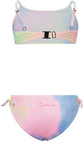 Retour Jeans crop bikini Rachel roze geel blauw Meisjes Polyester Tie-dye 170 176