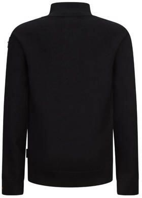 Retour Jeans fijngebreide trui Charles zwart Jongens Polyester Schipperskraag 122 128