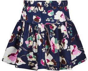 Retour Jeans gebloemde rok Poissy donkerblauw roze ecru Meisjes Viscose 122 128 - Foto 2