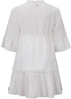 Retour Jeans gestreepte A-lijn jurk Yoline lichtblauw Meisjes Viscose Ronde hals 146 152