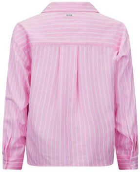 Retour Jeans gestreepte blouse Bibi roze wit Meisjes Katoen Klassieke kraag 122 128
