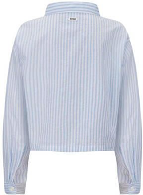 Retour Jeans gestreepte blouse Isla lichtblauw wit Meisjes Katoen Klassieke kraag 170 176 - Foto 3