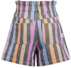 Retour Jeans gestreepte high waist short Wendy grijs roze multicolor Korte broek Meisjes Katoen 134 140 - Foto 2