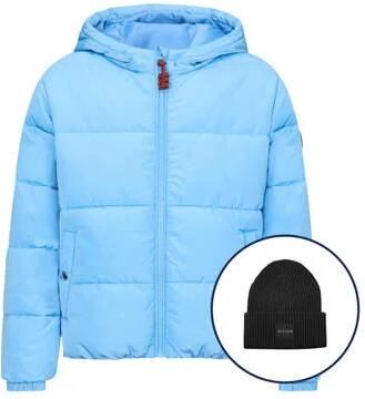 Retour Jeans gewatteerde jas lichtblauw + muts Meisjes Polyester Capuchon