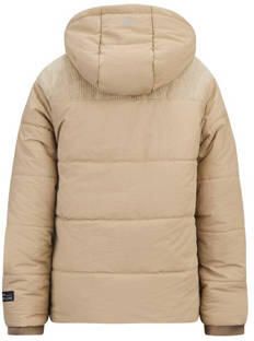 Retour Jeans gewatteerde winterjas Alex zand Beige Jongens Polyamide Capuchon 122 128