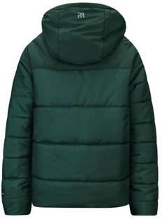 Retour Jeans gewatteerde winterjas Pim donkergroen Jongens Polyamide Capuchon 146 152