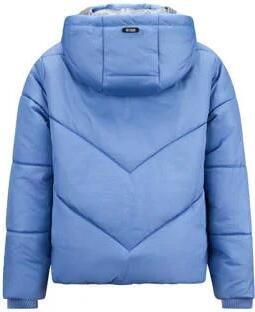 Retour Jeans gewatteerde winterjas Shelly zachtblauw Meisjes Polyester Capuchon 170 176