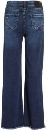 Retour Denim high waist wide leg jeans Missour dark blue denim Blauw Meisjes Stretchdenim 104 - Foto 4