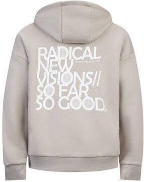 Retour Jeans hoodie Guy met backprint zachtgrijs Sweater Backprint 146 152