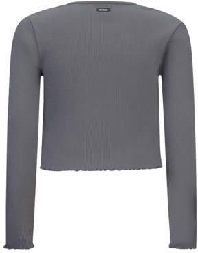 Retour Jeans longsleeve Ida staalgrijs Meisjes Stretchkatoen Ronde hals 146 152