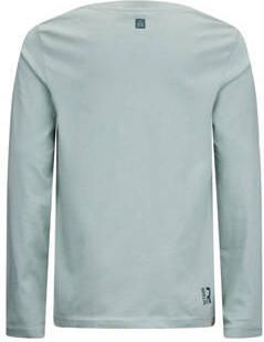 Retour Jeans longsleeve Kjell met printopdruk zachtgroen Jongens Katoen Ronde hals 122 128