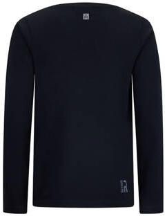 Retour Jeans longsleeve Kjell met printopdruk zwart Jongens Katoen Ronde hals 170 176