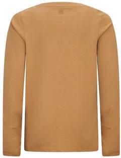 Retour Jeans longsleeve Nick met all over print middenbruin Jongens Katoen Ronde hals 122 128