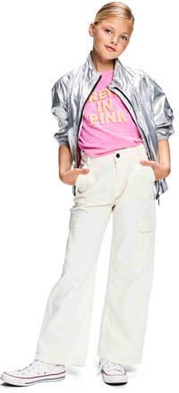 Retour Jeans loose fit cargobroek Torry ecru Wit Meisjes Stretchkatoen 122 128 - Foto 2