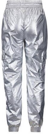 Retour Jeans metallic loose fit cargobroek Winnie zilver metallic Meisjes Polyamide 170 176