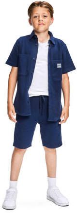 Retour Jeans overhemd Bruno donkerblauw Jongens Katoen Klassieke kraag 158 164 - Foto 1