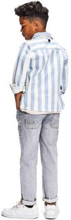 Retour Jeans overshirt Bruce lichtblauw wit Overhemd Jongens Stretchkatoen Klassieke kraag 170 176 - Foto 1