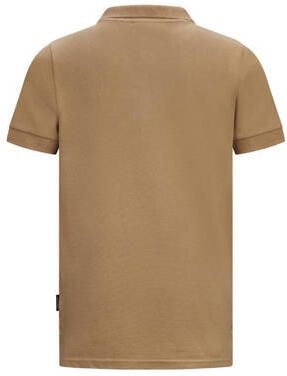 Retour Jeans polo Manuel zand Beige Jongens Katoen Polokraag Effen 122 128