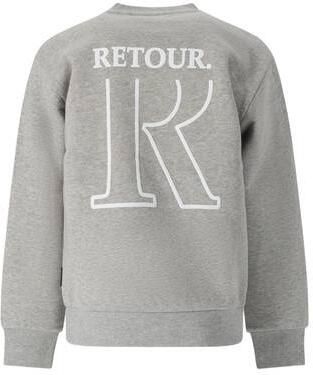 Retour Jeans rechtvallende sweater met backprint grijs Backprint - Foto 3