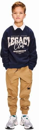 Retour Jeans rechtvallende sweater met print donkerblauw Printopdruk - Foto 3
