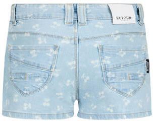 Retour Jeans regular waist short light blue denim Korte broek Blauw Meisjes Stretchdenim - Foto 4