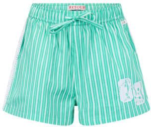 Retour Jeans relaxed regular waist gestreepte casual short groen Korte broek Meisjes Katoen - Foto 2