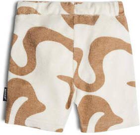 Retour Jeans Retour Mini badstof casual short Lowis met all over print zand ecru Korte broek Beige 104
