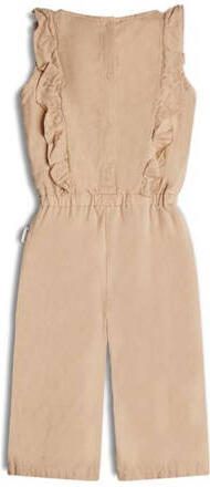 Retour Jeans Retour Mini jumpsuit Trixie lichtzand Beige Meisjes Katoen Ronde hals Effen 104
