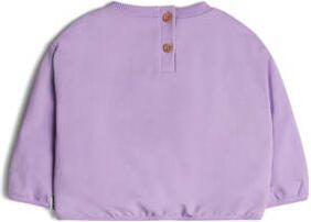 Retour Jeans Retour Mini sweater Vicky met printopdruk lila geel Paars Printopdruk 104
