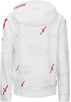 Retour Jeans Retour X Touzani hoodie Hop met all over print wit rood Sweater All over print 122 128