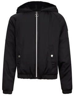 Retour Jeans reversible gewatteerde imitatiebont winterjas Monita zwart 122 128 - Foto 2