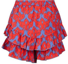 Retour Jeans skort Isabel met all over print en volant paars rood Rok Meisjes Viscose 122 128