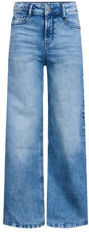 Retour Jeans Skoura wide leg jeans medium blue denim Blauw Meisjes Stretchdenim