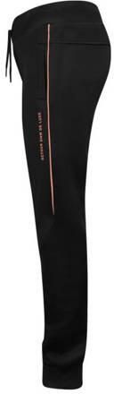Retour Jeans slim fit joggingbroek Frederik met zijstreep zwart Jongens Polyester 134 140 - Foto 2
