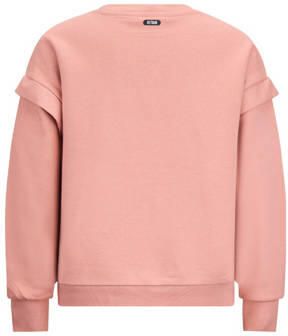 Retour Jeans sweater Abadou met tekst roze Beige Tekst 122 128