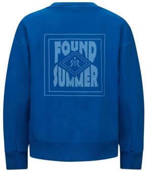 Retour Jeans sweater Andrew met backprint hardblauw Backprint 134 140 - Foto 1