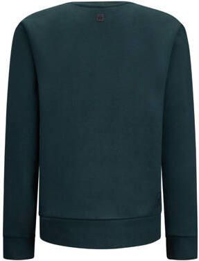 Retour Jeans sweater Borya met printopdruk donkergroen Printopdruk 134 140