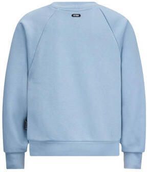 Retour Jeans sweater Bouarfa met printopdruk zachtblauw Printopdruk 134 140