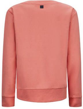 Retour Jeans sweater Dio met printopdruk koraal Oranje Printopdruk 122 128